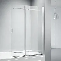 Шторка Veconi PL88CH-100-01-C8 Palau на ванну PL-88CH, 100x140 см, профиль хром/стекло прозрачное Шторка Veconi PL88CH-100-01-C8 Palau на ванну PL-88CH, 100x140 см, профиль хром/стекло прозрачное