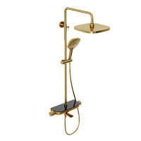 Душевая система с термостатом ABELSBERG Lineara SNS52891BG