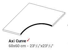 Декоративный элемент AtlasConcorde AXI AxiBrownChestnutCurve60