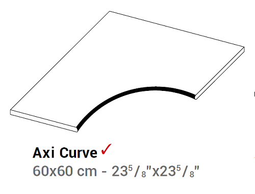Декоративный элемент AtlasConcorde AXI AxiBrownChestnutCurve60 купить недорого в интернет-магазине Керамос