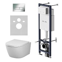 Комплект: Унитаз, Инсталляция, Кнопка смыва AM.PM Libre IS110351.601900
