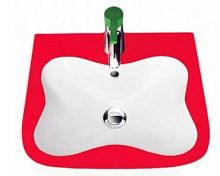 Раковина Laufen 8.1503.1.062.104.1 Florakids подвесная, красная