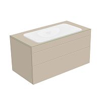 Тумба Keuco 31582280000 Edition 400 под умывальник 105х53.5 см, кашемир/стекло кашемировое матовое