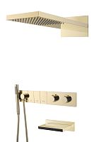 Встроенная душевая система 55х45х140 см Boheme ZODIAC 133-2-G золото