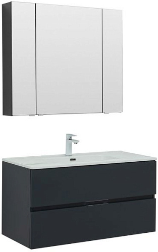 Комплект мебели Aquanet 00274201 Алвита New для ванной комнаты, серый купить недорого в интернет-магазине Керамос