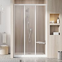 Душевая дверь Ravak 00VJ0102ZG ASDP3-130 раздвижная Supernova, белый + грейп
