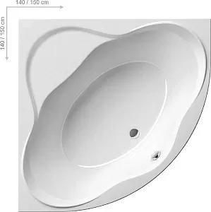 Ванна акриловая Ravak C661000000 NewDay, 150x150 см, белый