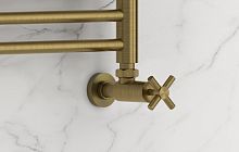 Вентиль Сунержа 051-1408-1212 угловой, (крест) G 1/2" НР х G 1/2" НР, состаренная латунь