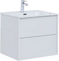 Тумба с раковиной Aquanet 00298570 Lino, 61х47 см, белая