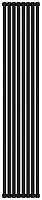 Радиатор Сунержа 31-0332-1808 Эстет-00 отопительный н/ж 1800х360 мм/ 8 секций, матовый черный