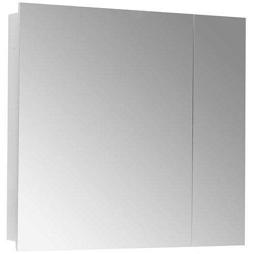 Зеркальный шкаф Акватон 1A267202LH010 Лондри подвесной 80x75 см, белый глянец купить недорого в интернет-магазине Керамос