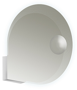 Полка металлическая Cezares 45013 для зеркала, 30х30 см, хром
