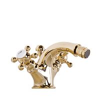 Смеситель Gattoni 1237012D0oro Vivaldi для биде с донным клапаном, высота излива 80 мм, золото 24кт