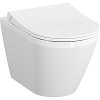 Чаша унитаза Vitra 7041B003-0075 Integra Round подвесного 36х55 см, безободковый, белый Чаша унитаза Vitra 7041B003-0075 Integra Round подвесного 36х55 см, безободковый, белый