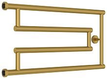 Полотенцесушитель водяной Сунержа 032-4051-3265 High-Tech Model G+, 320х650 мм, матовое золото