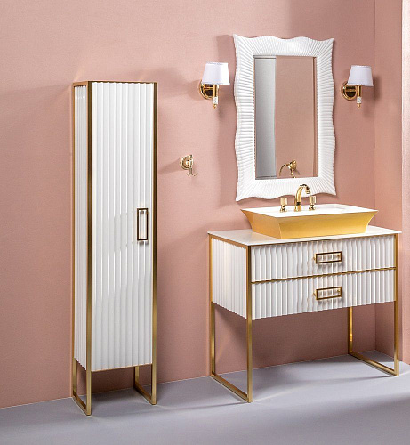 Пенал для ванной Armadi Art Monaco 868-WG купить недорого в интернет-магазине Керамос