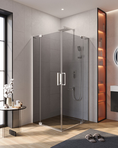 Душевой уголок CEZARES SLIDER-A-2-90/100-GRIGIO-Cr Душевой уголок CEZARES SLIDER-A-2-90/100-GRIGIO-Cr