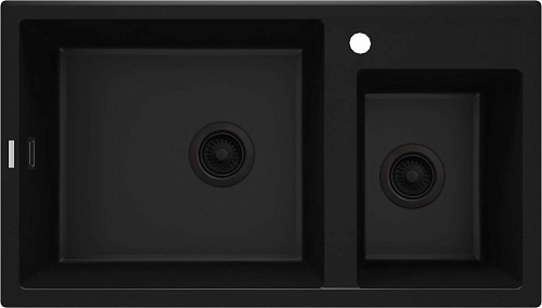 Мойка Deante ZQE_N20B Eridan кухонная гранитная 88x50 см, Nero (черный) Мойка Deante ZQE_N20B Eridan кухонная гранитная 88x50 см, Nero (черный)