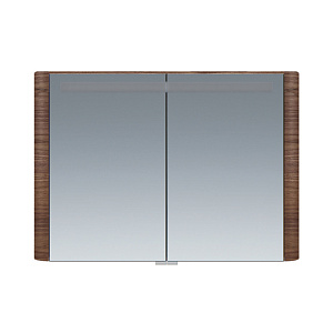 Зеркальный шкаф AM.PM M30MCX1001NF Sensation, 100х70 см, с подсветкой, орех