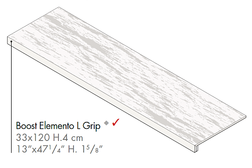 Декоративный элемент AtlasConcorde BOOST BoostGreyElementoLGrip купить недорого в интернет-магазине Керамос