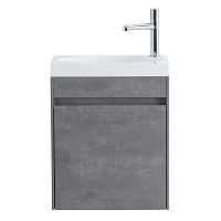 База BelBagno PIETRA MINI-460-1A-SO-SCM-R под раковину 45х26 см, подвесная, Stucco Cemento (цемент)