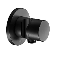 Запорный вентиль Keuco 59541370201 IXMO встраиваемый с выводом для шланга и держателем лейки DN 15, черный матовый