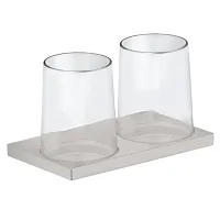 Держатель Keuco 11151059000 Edition 11 на два стакана для зубных щеток, никель шлифованный