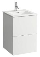 Тумба под раковину Laufen с раковиной Kartell by Laufen 2 ящика 8.6033.3.640.104.1