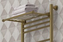 Полка Сунержа 051-2012-4470 прямая 4П (L - 470 мм) н/ж для ДР Полка Сунержа, состаренная латунь