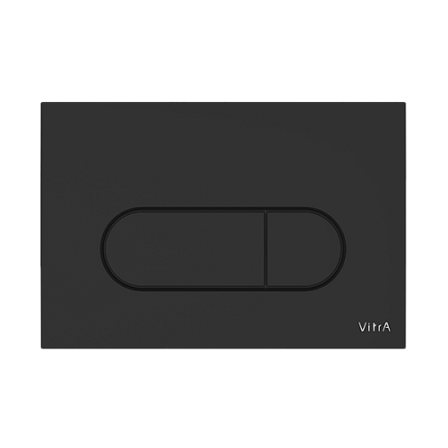 Панель смыва Vitra 740-2211 Root Round для унитаза, матовый черный