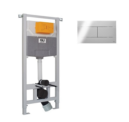 Инсталляция для унитаза, с клавишей OLI  879236mSL00 (exp)