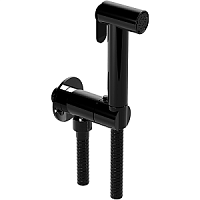 Гигиенический душ Cisal CY00792540  Shower со шлангом 120 см, вывод с держателем, цвет черный матовый