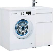 Тумба с раковиной Aquanet 00239207 Токио, 110х48 см, белая