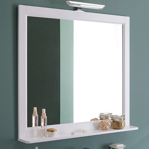 Зеркало Aquanet 00209674 Бостон без подсветки, 100х90 см, белое купить недорого в интернет-магазине Керамос