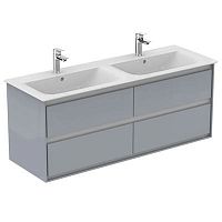 Тумба Ideal Standard E0824EQ Connect Air для раковины 130х44 см, подвесная, Glossy Light Grey + Matt White (светло-серый глянцевый + белый матовый) Тумба Ideal Standard E0824EQ Connect Air для раковины 130х44 см, подвесная, Glossy Light Grey + Matt White (светло-серый глянцевый + белый матовый)