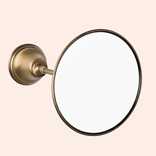 TW Harmony 025, подвесное зеркало косметическое увеличительное круглое диам.14см, цвет держателя: бронза,TWHA025br купить недорого в интернет-магазине Керамос