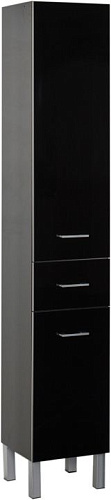 Шкаф-пенал Aquanet 00272431 Верона напольный, 200х35 см, черный снят с производства