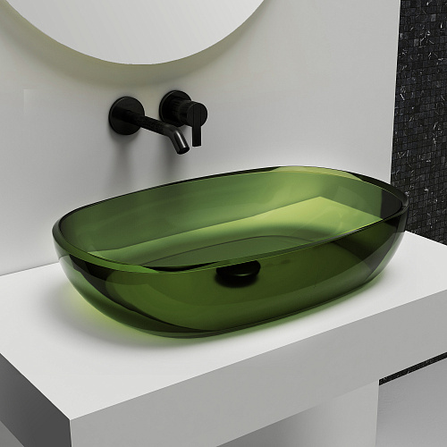 Раковина Abber Kristall AT2805Emerald Раковина Abber Kristall AT2805Emerald