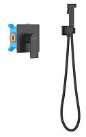 Набор Aquatek AQ1419MB Лира с гигиеническим душем, черный матовый