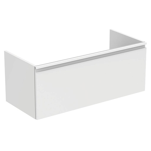 Тумба Ideal Standard T0048OV Tesi для раковины 100х44 см, подвесная, с ящиком, Gloss White (белый глянцевый/ручка - белый матовый) Тумба Ideal Standard T0048OV Tesi для раковины 100х44 см, подвесная, с ящиком, Gloss White (белый глянцевый/ручка - белый матовый)