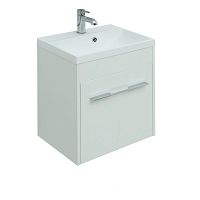Тумба с раковиной Aquanet 00287689 Августа, 50х35 см, белая Тумба с раковиной Aquanet 00287689 Августа, 50х35 см, белая