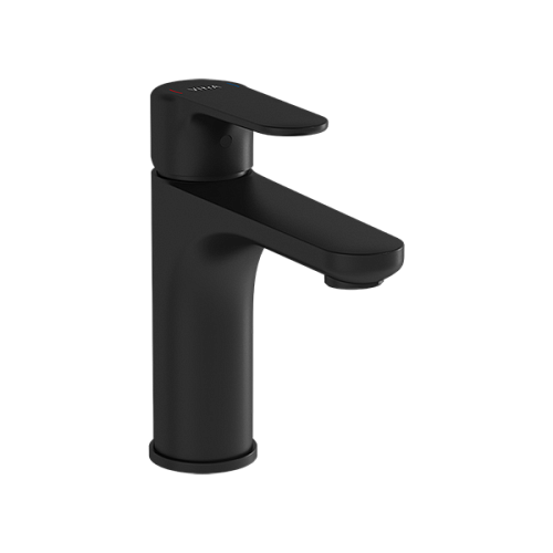 Смеситель Vitra A4270636EXP Root Round для раковины, матовый черный