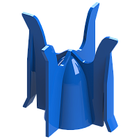 Ограничитель KKPol SP1/001/0/L слива воды для инсталляций Uni, синий