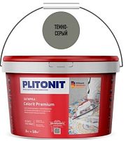 Цементная затирка Plitonit COLORIT Premium (темно-серая) -2