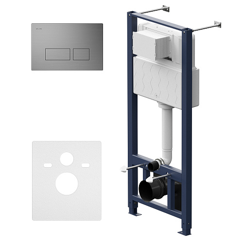 Инсталляция AM.PM I012704.7031 Pro для унитаза, с клавишей никель