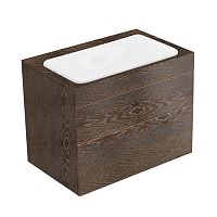 Тумба Keuco 31571860000 Edition 400 под умывальник 70х53.5 см, антрацитовый дуб/антрацитовый дуб
