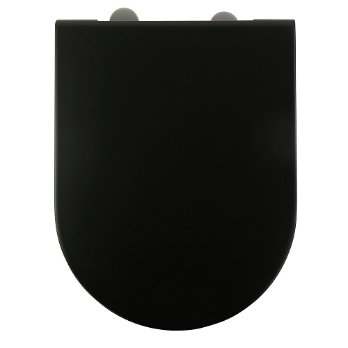 Крышка-сиденье Migliore 32075 Monaco для унитаза Standart, микролифт, черный матовый/хром
