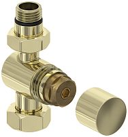 Вентиль Сунержа 020-1405-1234 прямой, (под шестигранник) G 1/2" НР х G 3/4" НГ, шампань