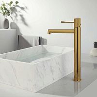 Смеситель Vincea VBF-1D2BG Desire для раковины, брашированное золото