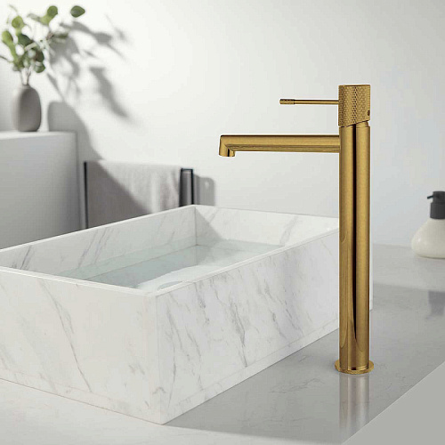 Смеситель Vincea VBF-1D2BG Desire для раковины, брашированное золото